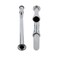 Everflow S-Trap with Flange for Tubular Drain Applications, 17GA Chrome Plated Brass 1-1/4" 12915 - alternate 3